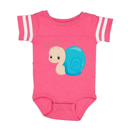 

Inktastic Adorable Blue Snail Gift Baby Boy or Baby Girl Bodysuit