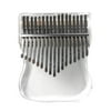 Htovila 17 Keys Transparent Acrylic Thumb Piano Kalimba with Carry Case Tuning Hammer Stickers Cleaning Cloth Music Book