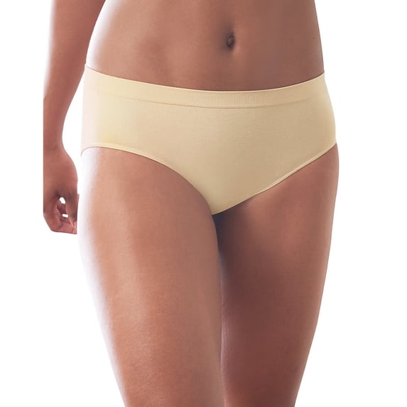 Women's Bali DFAK90 Comfort Revolution Microfiber Hipster Panty- 3Pack (Black/Nude/Light Beige 8/9)
