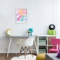thumbnail image 2 of Moon Rainbow in Clouds White Framed Giclee Art, design by Jesse Keith, 2 of 9