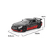thumbnail image 2 of Mercedes-benz Gtr Coche De Juguete De Metal Con Faros 1:32 Negro rojo, 2 of 5