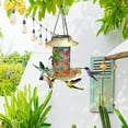 thumbnail image 4 of LACKUST Bird Feeders Outdoor Clearance,Antique-Style Solar-Powered LED Hanging Bird Feeder with Metal Wrought Iron,A, 4 of 8