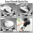thumbnail image 7 of 1pc Checkerboard Tunnel Absorbent Non-Slip Bathroom Thickened Flannel Rug Decor,Soft,Quick Drying,Suitable For Indoor/outdoor Use,Bathrooms,Bedrooms,Kitchens,Terrace,Laundry Rooms,16"x24", 7 of 7