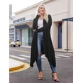 thumbnail image 4 of Zeagoo Women's Plus Size Cardigan Long Sleeve Duster Open Front Drape Lightweight Long Cardigans, 4 of 5
