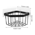 thumbnail image 2 of unbranded Rack De Almacenamiento Para Fregadero Negro De Acero Resistente Con Soporte Para Bayeta Y Esponja, 2 of 8