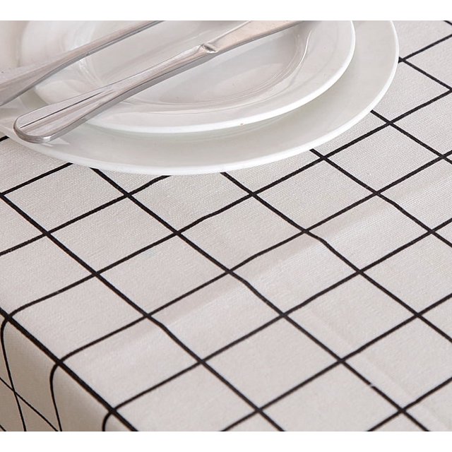 tablecloth simple pastoral Plaid geometric rectangular tea table tablecloth tablecloth manufacturers