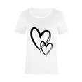 thumbnail image 3 of SMihono Hauts pour Femmes Été Décontracté Mode Féminine Décontracté Imprimé Col Rond Ample Manches Courtes T-shirt Pull Oversize T-shirt pour Femmes 2023, 3 of 4