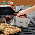 thumbnail image 7 of Dr.Camp 7 inch Stainless Steel Smash Burger Press, Heavy-Duty Grill Press with Wood Handle for Meat, Bacon & Hamburgers, 7 of 7