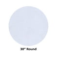 thumbnail image 3 of Better Trends 30'' Round Shape Bathroom Rug Tufted 100% Polyester Water Absorbent Non-Slip, Machine Washable Micro Plush Collection - White, 3 of 6
