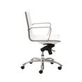 thumbnail image 2 of Eurostyle Dirk Low Back Office Chair in White/Chrome, 2 of 4