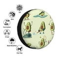 thumbnail image 5 of Bingfone Avocado For Exercise Spare Tire Cover Weatherproof Universal Wheel Protectors For Rv Camper Travel Trailer Suv Truck 17 Inch, 5 of 9