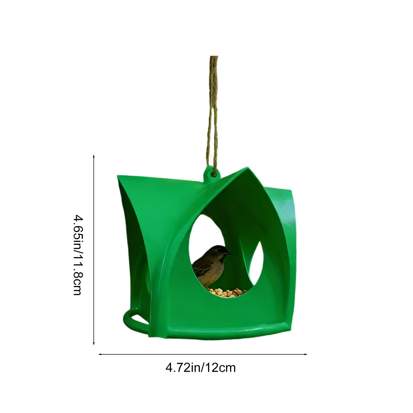 Lunxisen 3 Pcs Bird Feeders for Outdoors Hanging Separate Compartments, Feeding Ports, Weatherproof, Large Capacity