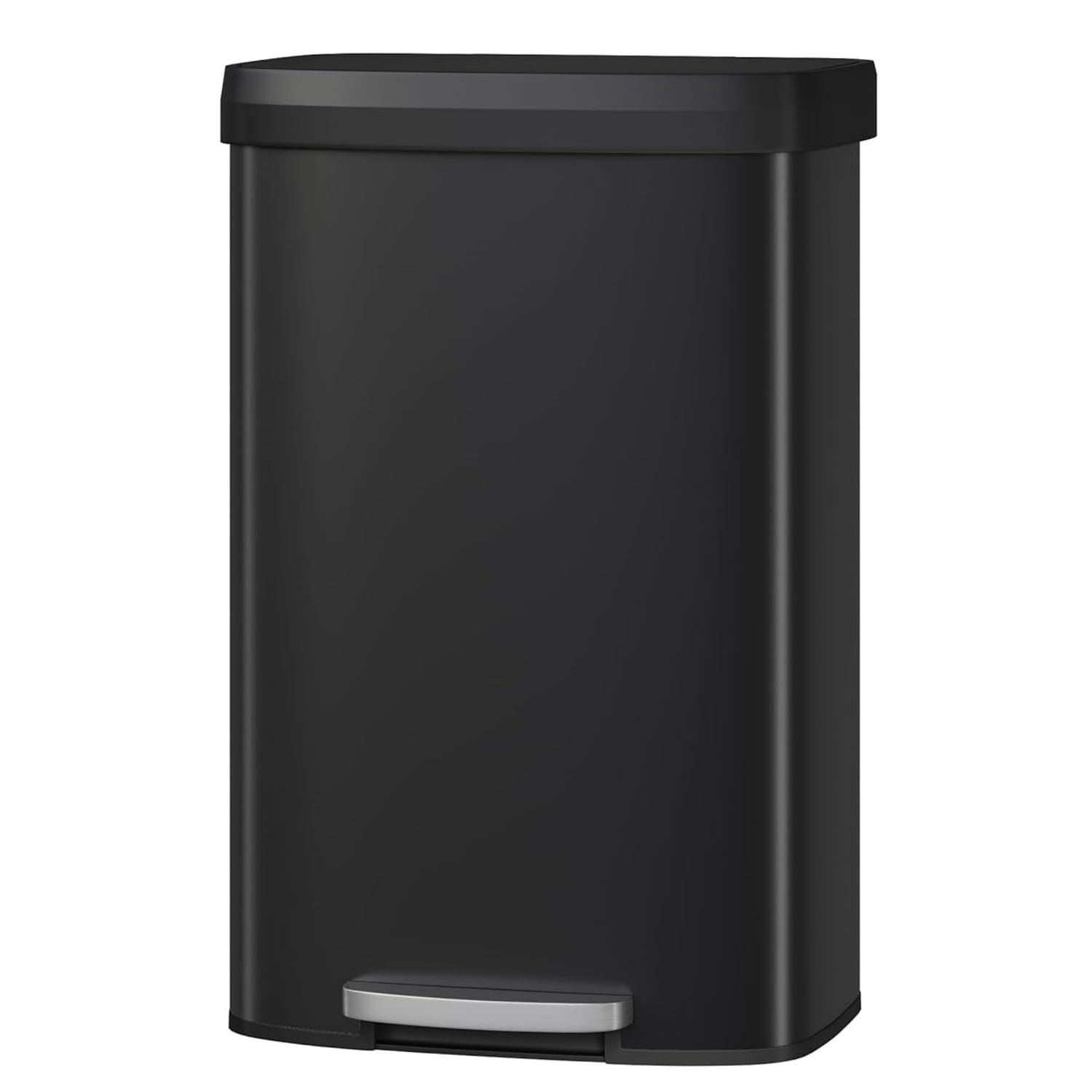 Garvee 21.13 Gallon Large Step-on Trash Can for Kitchen,  with Liner Rim & Soft Close Plastic Lid, Black