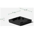 thumbnail image 3 of Veradek Pure Series Midland 26" Plastic Planter Tray - Black, 3 of 6