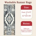 thumbnail image 6 of Hallway Runner Rug 2'x6' Washable Area Rugs Non Slip Laundry Rug Runner Floor Carpet Runners for Hallways Entryway Laundry Room Kitchen, 6 of 11