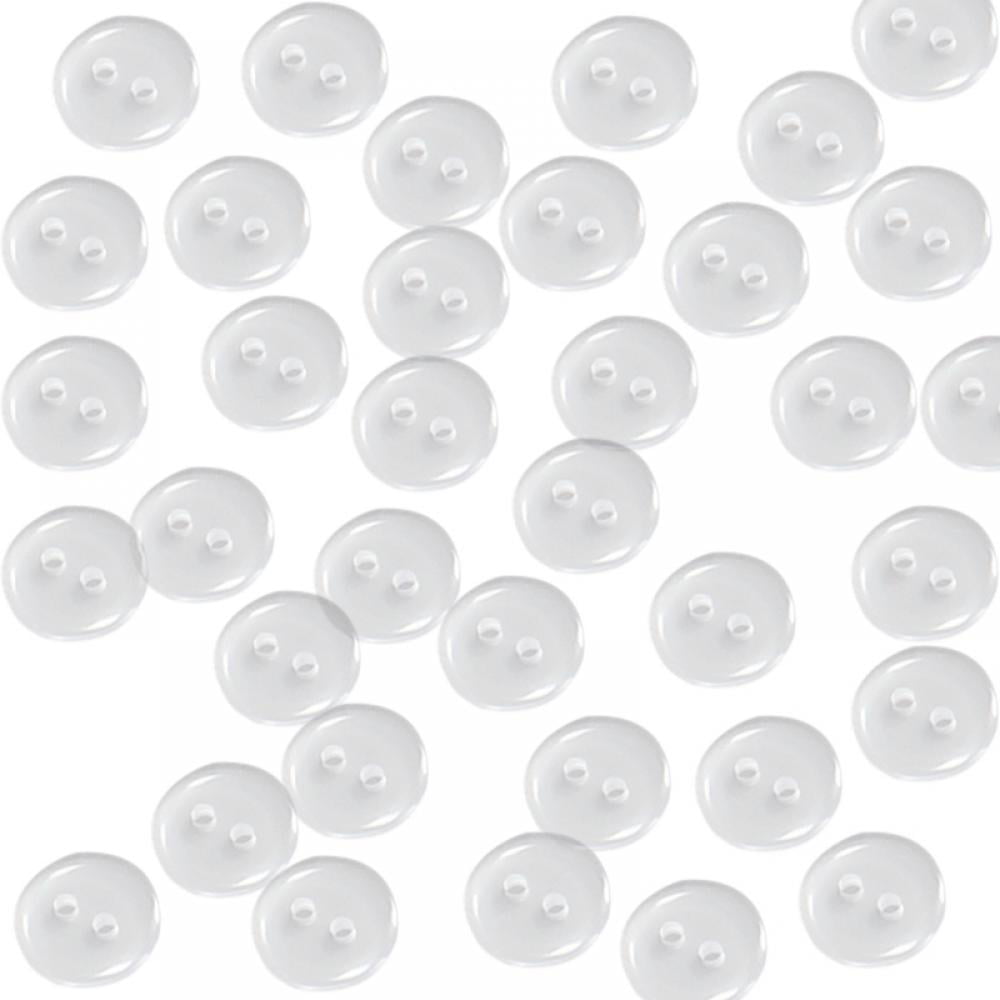 50/100pcs Black White Craft Fabric Covered Button Blanks Aluminium Plastic Backs 