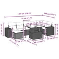 thumbnail image 2 of vidaXL Garden Sofa Set Black PE rattan Large Modular Garden Sofa Set, 2 of 10