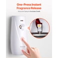 thumbnail image 4 of VEVOR Automatic Air Freshener Spray Dispenser, 4-Pack, Wall Mounted or Free Standing, Battery Operated, Multiple Time Settings for Home, Indoor, Bathrooms, Offices, Hotels, Commercial Places, White, 4 of 9