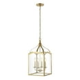 thumbnail image 2 of JONATHAN Y Ruth 11" 4-light Traditional Classic Lantern Metal/Glass LED Pendant, Antique Gold, 2 of 8