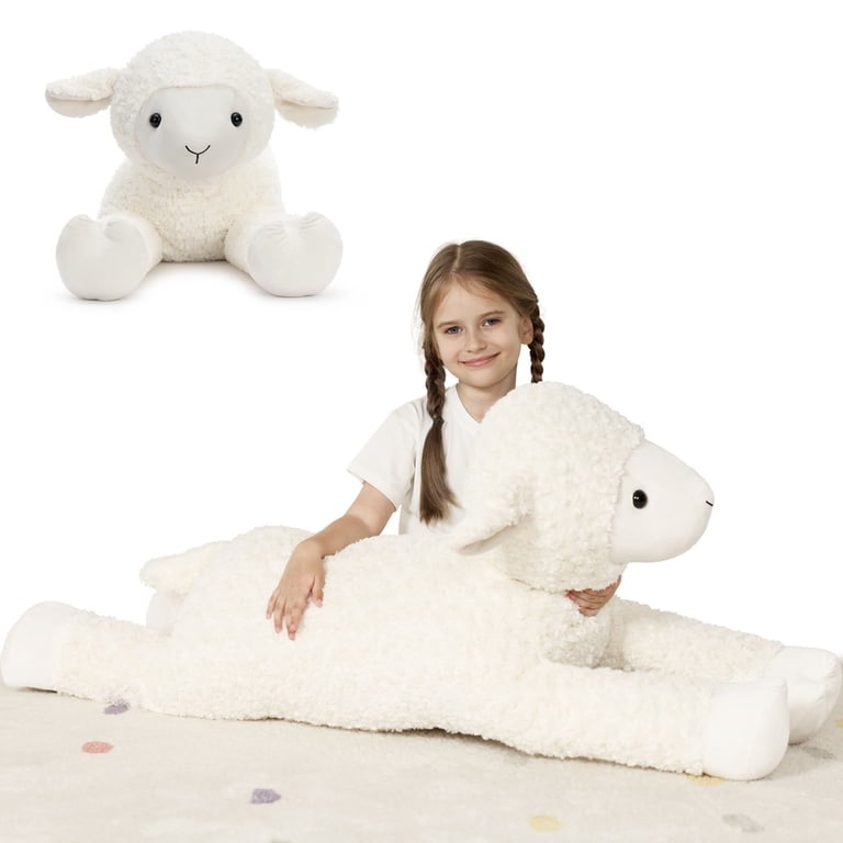 Tezituor 43.3 Inch Giant Sheep Body Pillow Plush Toy photo 1