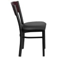 thumbnail image 3 of Scranton & Co Upholstered Restaurant Dining Chair in Mahogany and Black, 3 of 5