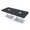 Asian Night w/Silver Base with Electric, variant on 8 Person Duo Shaped Conference Table 8x4 Metal Base Electric Module