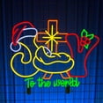 thumbnail image 5 of Handmadetneonsign Joy To The World Neon Sign, Merry Christmas Wall Art, Nativity Scene Wall Decor 42718, 5 of 5