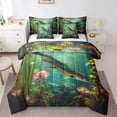thumbnail image 1 of YST Fish Comforter Set 7 Pieces, Ocean Sea Animal Bedding Set, Cozy for All Season, King (7 Count), 1 of 4