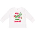 thumbnail image 3 of Inktastic Who Needs Santa When I Have Great Grandma Boys or Girls Long Sleeve Toddler T-Shirt, 3 of 5