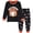 4# Black, variant on FEDPOP Toddler Halloween Pajamas Kids Skeleton Glow in the Dark Sleepwear Pjs Set 4T