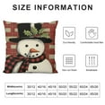 thumbnail image 5 of Nawypu  Christmas Pillow Covers  for Christmas Decorations Buffalo Plaid Snowman Santa Claus Merry Bright Christmas Pillows Winter Holiday Throw Pillows Christmas Farmhouse Decor, 5 of 5
