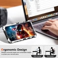 thumbnail image 5 of ELEHOLD Case For iPhone 16 Pro Max Military Grade Proection Case Rugged Cover, Full Coverage, Ergonomic Design, with Invisible Stand, Screen Protector, Silver, 5 of 10