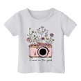 thumbnail image 1 of JTieacloth T-Shirt à Manches Courtes pour Garçons, Col Rond Décontracté, Tee-Shirt Graphique pour Enfants, Haut Élastique Confortable pour Usage Quotidien, Tenue Printemps Été, Tailles Décontractées pour l'École 13-14 Ans, 1 of 3