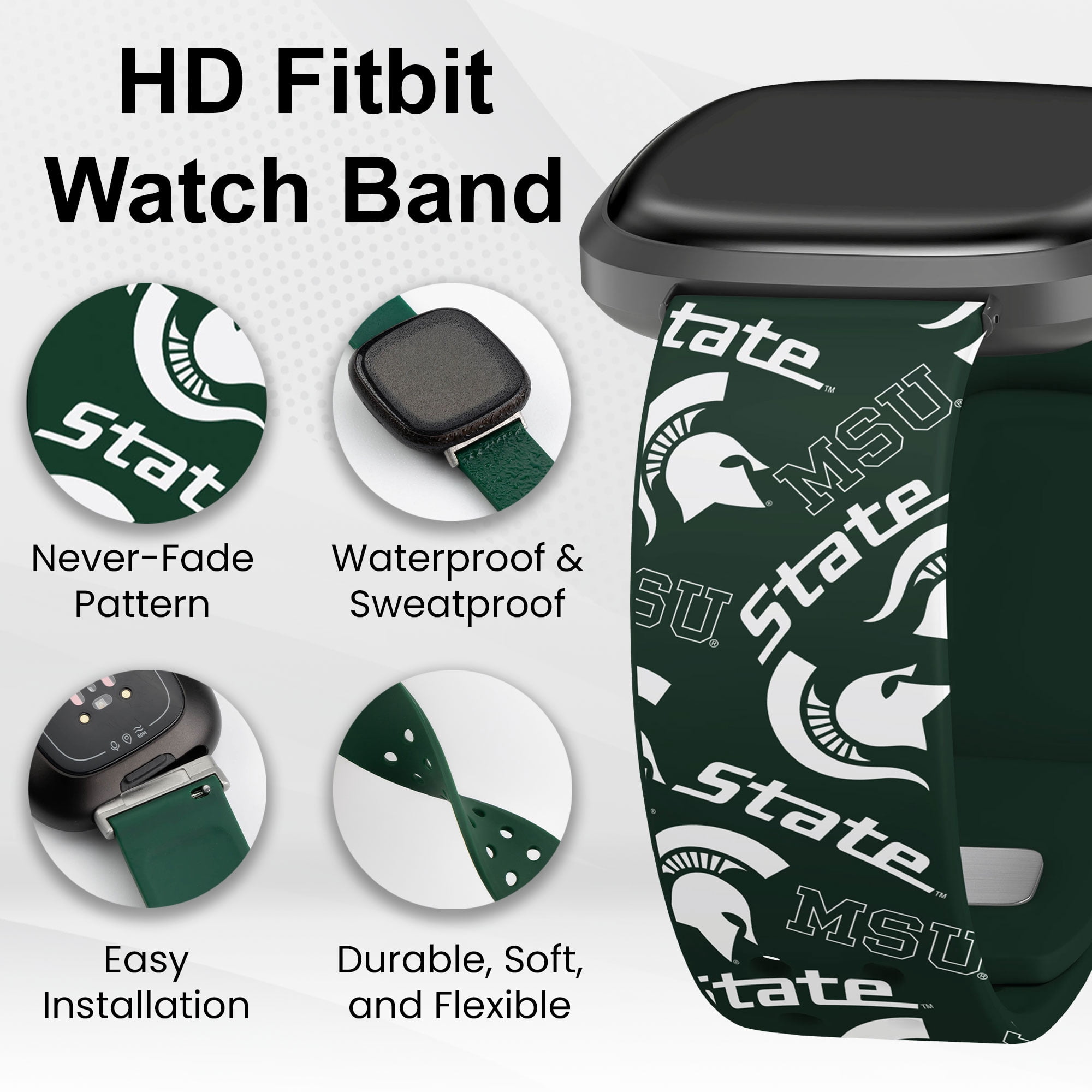 Affinity Bands Multicolor Wristwatch Bands, Compatible with Fitbit Versa & Sense, 1 Count