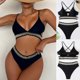 thumbnail image 2 of Conjunto de bikini a la moda para mujer, traje de baño de dos piezas con relleno, almohadilla en el pecho, sin soporte de acero, ropa de playa Fridja  nalpqowj20662, 2 of 9