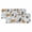 White, variant on Cat Valances for Windows, Decorative Rod Pocket Window Valance Curtains, Funny Cute Fish Leaves Bubble Short Curtain Drapes for Kitchen/Bathroom/Living Room, 2 Panels, 42" W x 12" L