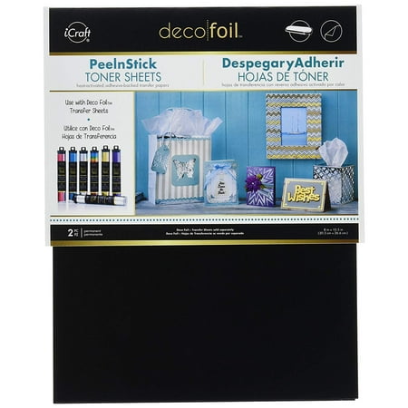 Black Toner Sticks - Thermoweb 3376 Deco Foil Peel N Stick Toner (2) Sheets 8