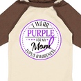 thumbnail image 4 of Inktastic I Wear Purple for my Mom- Lupus Awareness Boys or Girls Long Sleeve Baby Bodysuit, 4 of 5