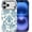 Indigo Floral Grace, variant on Case for iPhone 17, Hybrid 2-Layer Case, Military-Grade Protection Durable Shockproof Anti-Scratch Phone Cover, Vintage Rose Dream