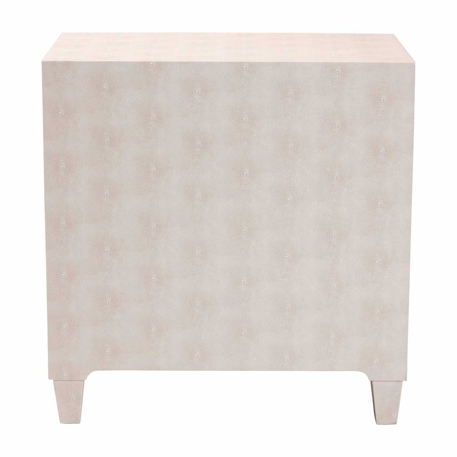 Baxton Studio Nira Modern Beige Faux Shagreen 3-Drawer Storage Cabinet