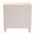 thumbnail image 5 of Baxton Studio Nira Modern Beige Faux Shagreen 3-Drawer Storage Cabinet, 5 of 6