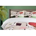 thumbnail image 4 of Ambesonne Umbrella Girl Duvet Cover Sets, Orient Garden, 2-Queen, Pale Green Multicolor, 4 of 7