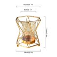 thumbnail image 2 of Fer Forgé Verre Transparent Vase Salon Décoration Ornement Moderne Rotation Jardin Fleurs Ornements, 2 of 14