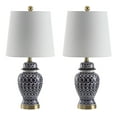 thumbnail image 2 of Safavieh Kyra Geometric 21 in. H Table Lamp, Blue/White, 2 of 6