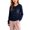 Dark Blue, variant on Girls Cardigan Sweater Kids Crew Neck Knit School Unifor𝗆 Sweatshirt Jacket Button Up Front Knitted Long Sleeve Coat Teen Cardigan For Back-To-School