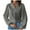 Gray, variant on ZyeKqe Plus Size Tops for Women Long Sleeve Ruffle Top V Neck Dressy Casual Blouses Loose Fitting Top
