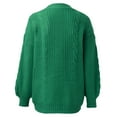 thumbnail image 4 of Vedolay Cardigan Sweaters for Women Long Sleeve Open Front Sweaters Knit with Pockets 2023 Green,M, 4 of 5