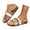 Rose Gold, variant on Cork Footbed Sandals for Women Open Toe Leather Slip on Slides Arch Support Walking Shoes