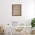 thumbnail image 3 of Stupell Industries In This Office Motivational Text & Numbers Painting Brown Floater Framed Canvas Art Print Wall Art, 25 x 31, 3 of 10