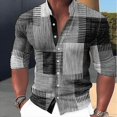 thumbnail image 1 of Camisas de lino para hombre, cómodas, suaves, nuevas, económicas, a la moda, asequibles, nuevas camisas casuales para hombre, Hawaii, nuevas, 1 of 6